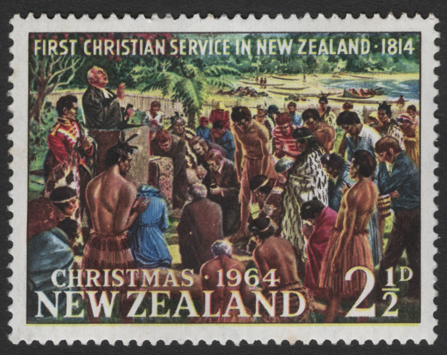 SCG11574 - First Christian Service in New Zealand (1814) – Christmas 1964 2½d | New Zealand