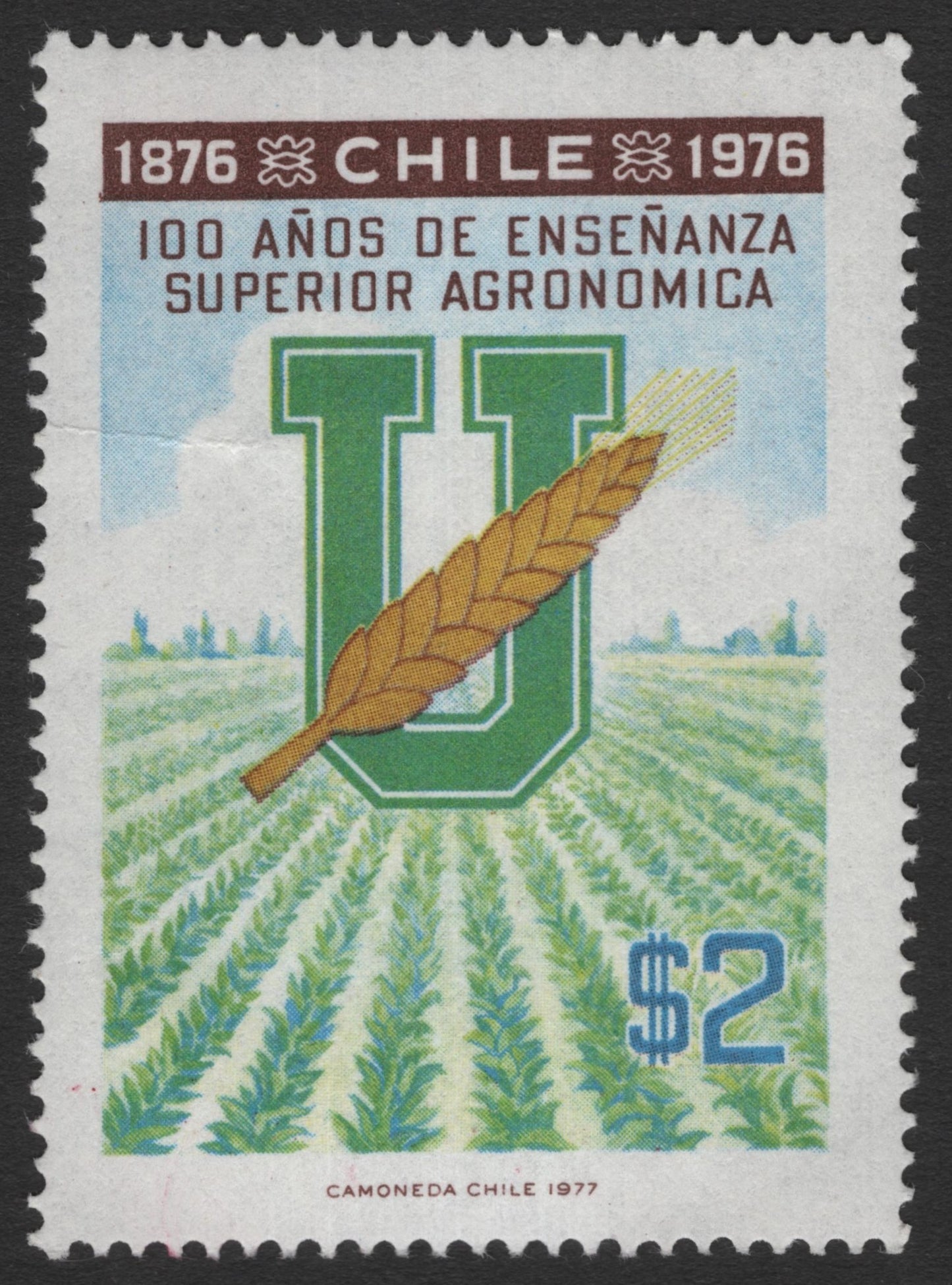 SCG11591 - Chile – 100 Years of Higher Agricultural Education (Centenary Agronomy Teaching) – 2 Pesos