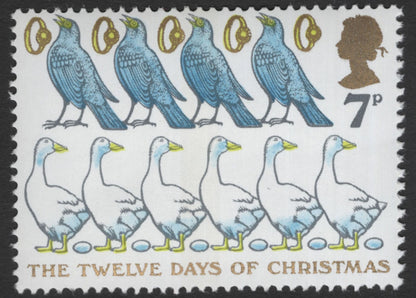 SCG12139 - Great Britain 7p “The Twelve Days of Christmas – Birds” Commemorative Stamps