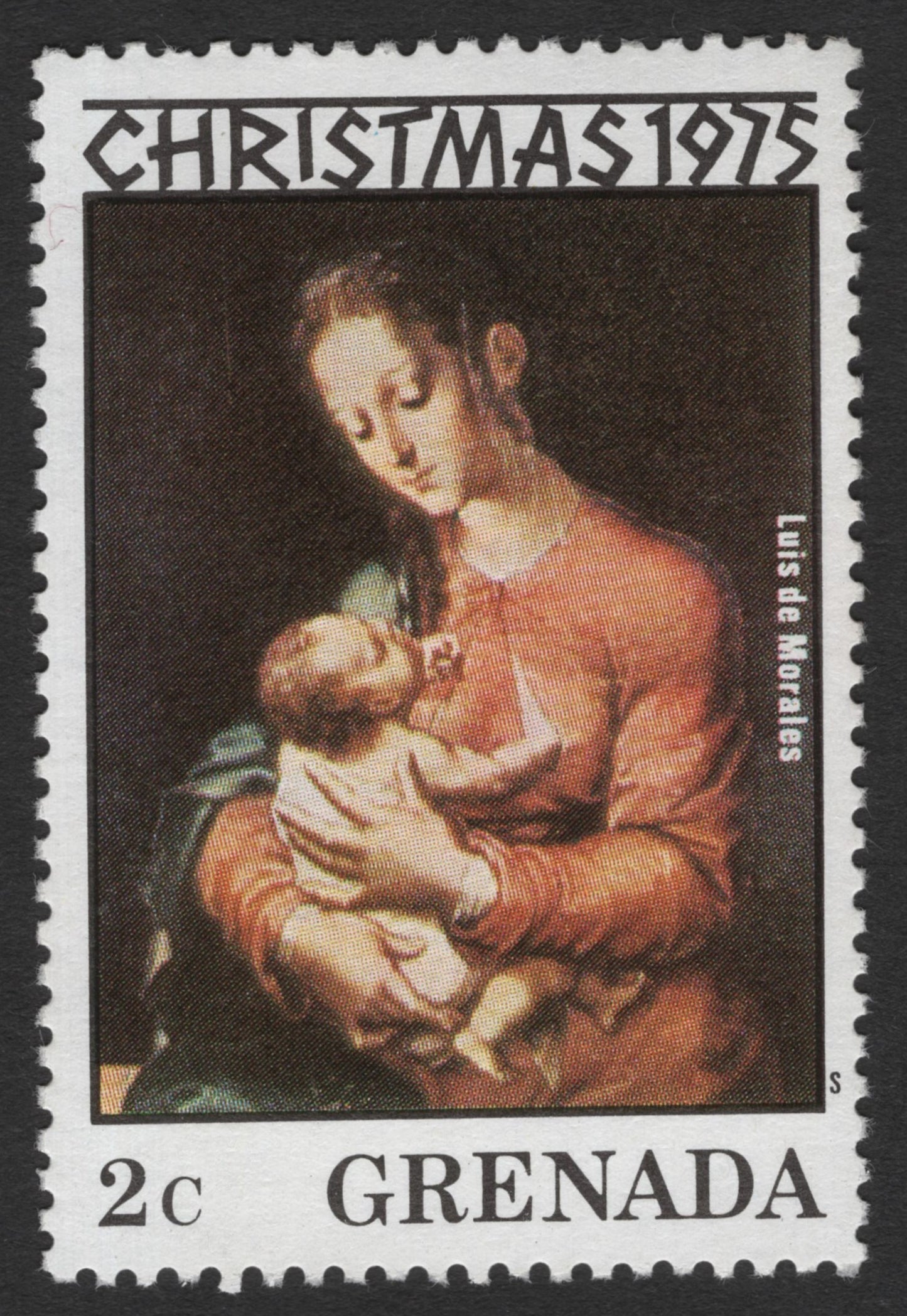 SCG11493 - Christmas 1975 – Madonna and Child (Luis de Morales) – 2c | Grenada