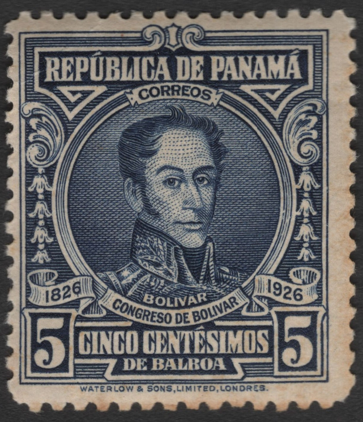 SCG11382 - Panama – 1926 Simón Bolívar “Congreso de Bolívar” 5 Centésimos de Balboa