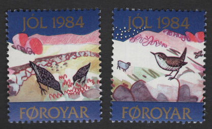 SCG12141 - Faroe Islands 1984 Christmas – Winter Bird Scenes