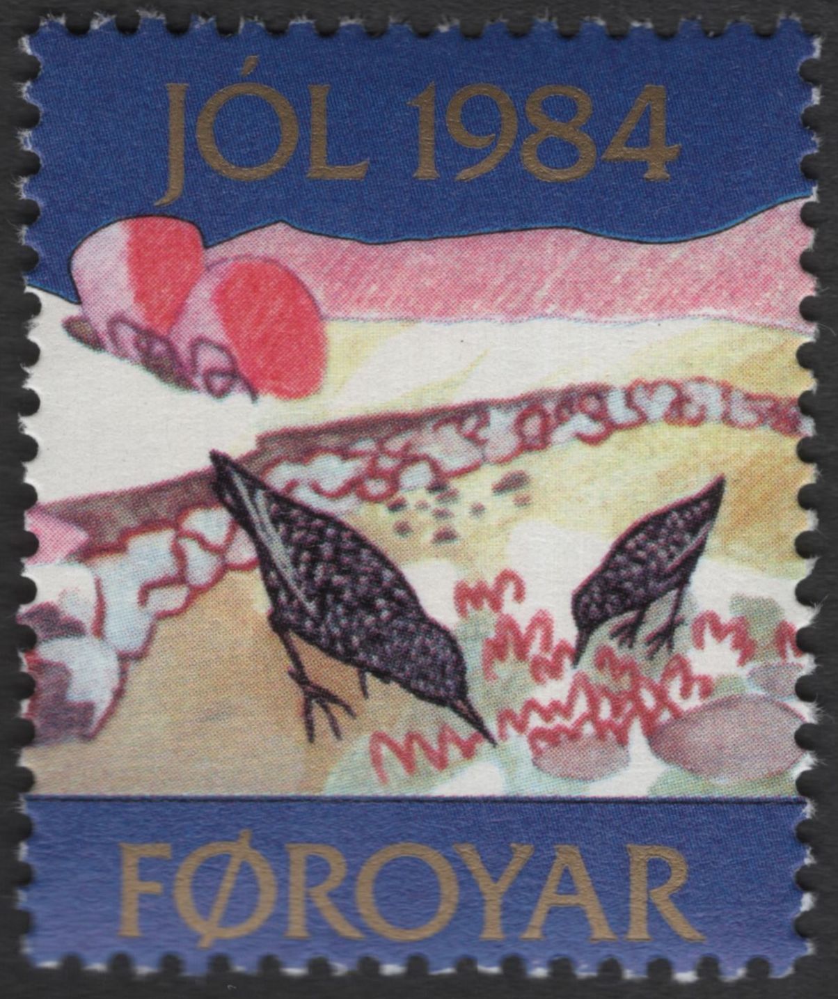 SCG12141 - Faroe Islands 1984 Christmas – Winter Bird Scenes