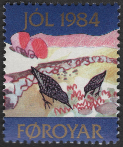 SCG12141 - Faroe Islands 1984 Christmas – Winter Bird Scenes