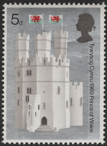 SCG12134 - Wales 1969 Prince of Wales Investiture – Castle Designs (5d)