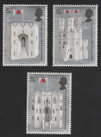 SCG12134 - Wales 1969 Prince of Wales Investiture – Castle Designs (5d)